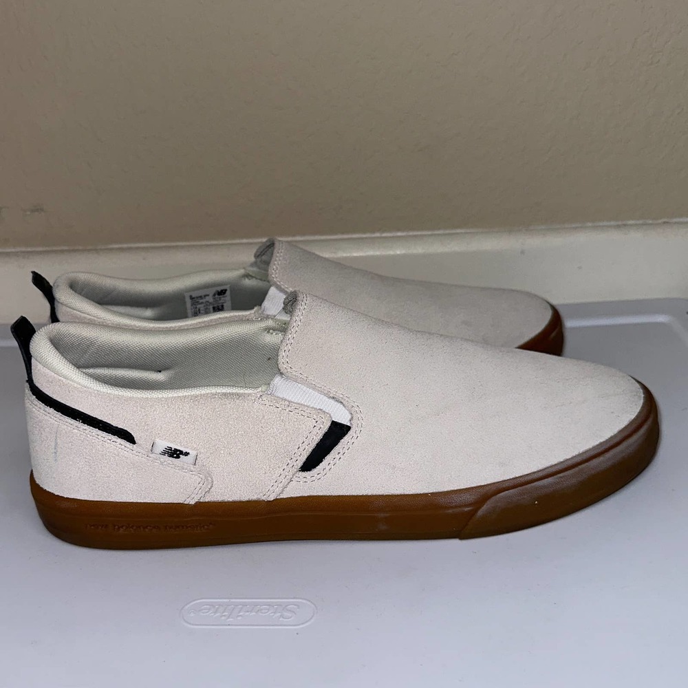 New Balance Jamie E Foy 306 Cream colored Suede Slip On Size 12